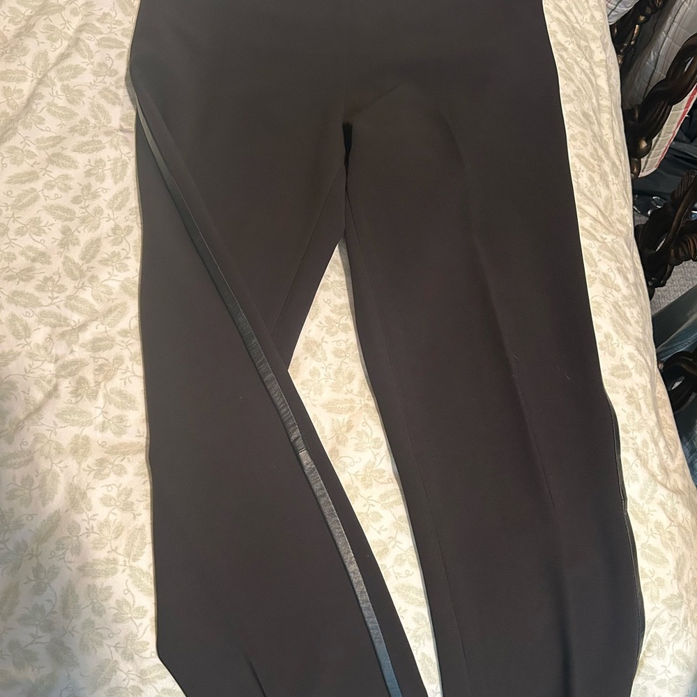 Tahari Black Pants with Elegant Detail
